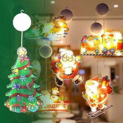 Viseča božična okenska luč (4 kosi) | MERRYLIGHTS