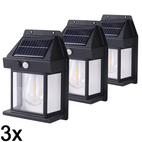 3x Zunanja solarna luč s senzorjem gibanja | FLUXLAMP