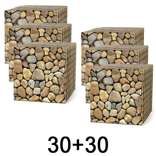 3x 3D stenske ploščice z učinkom kamna – odlepi in prilepi | STONEBLOCKS 1+1 GRATIS