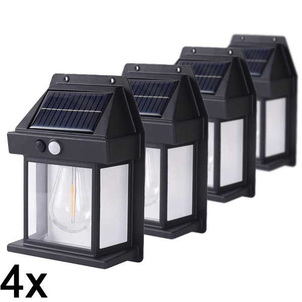 4x Zunanja solarna luč s senzorjem gibanja | FLUXLAMP