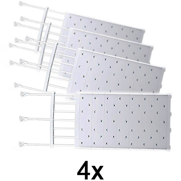 4x Raztegljiva polica za shranjevanje | SHELFEXPEND